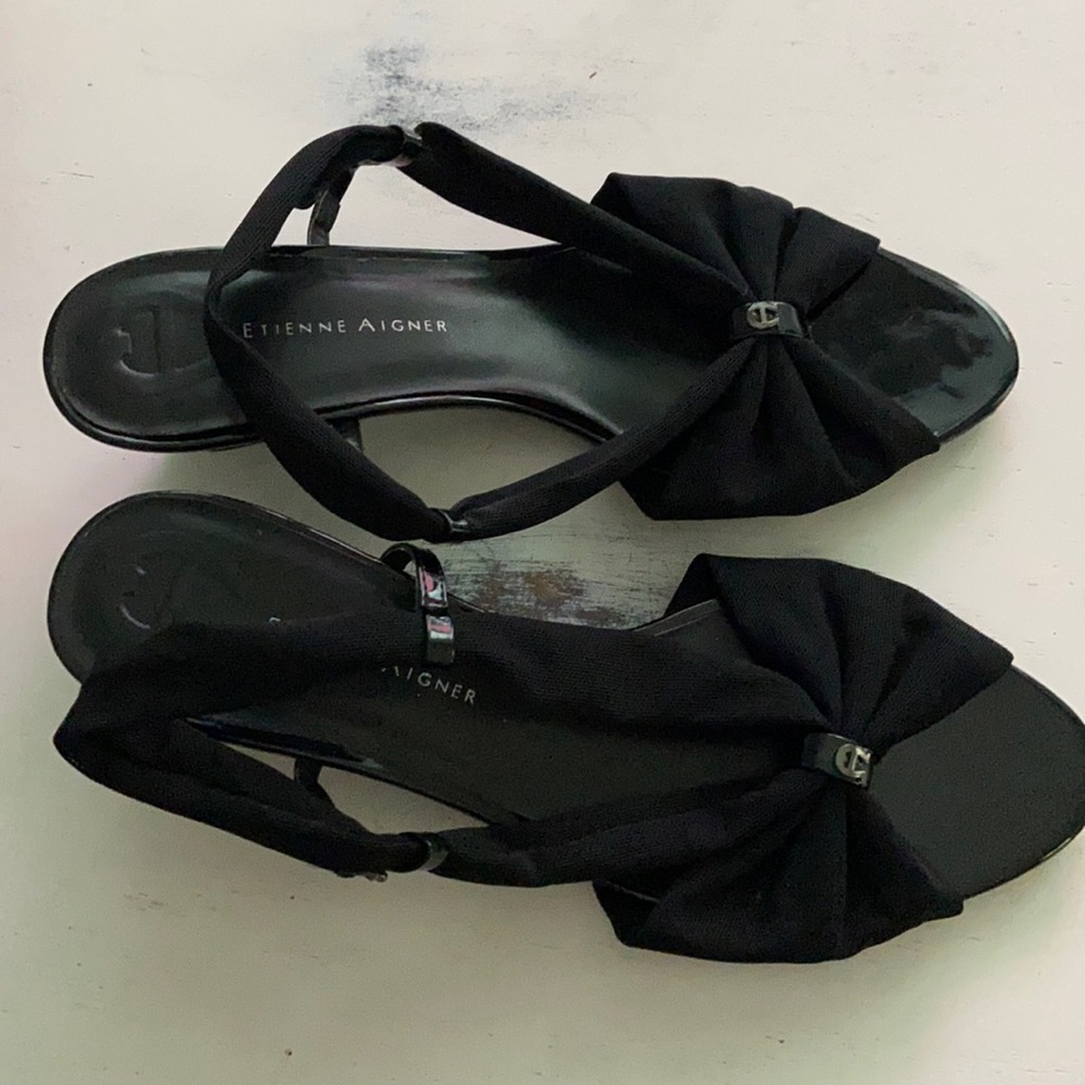Wedge sandals. Inch and a half